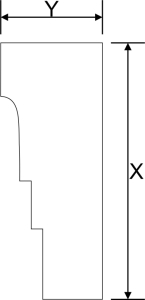 gzyms elewacyjny nad oknem